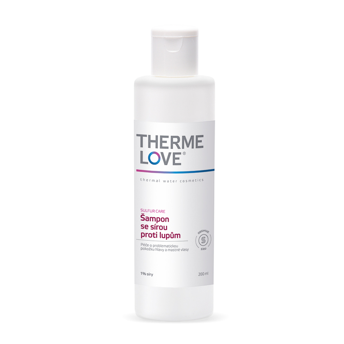 Lázeňská kosmetika THERMELOVE Sirný šampon proti lupům THERMELOVE