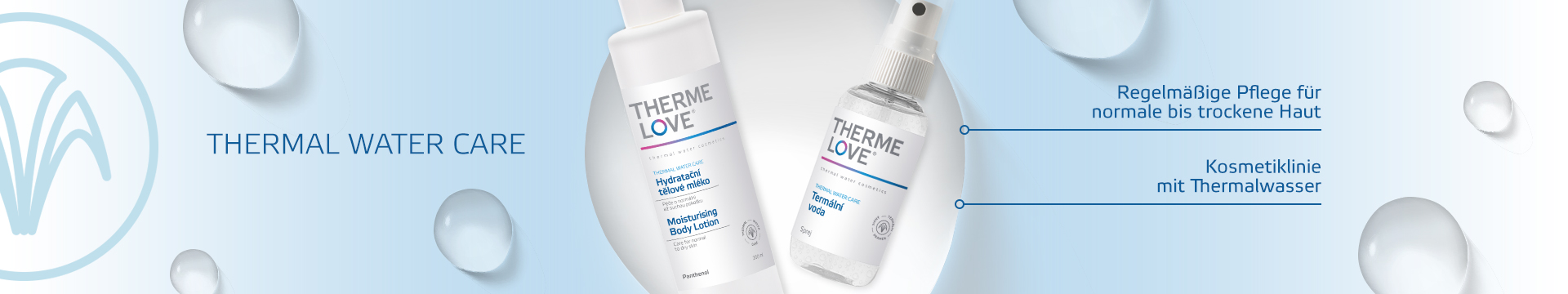 Kosmetiklinie mit Thermal Wasser